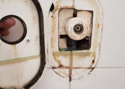 Theo Frommlet Fugentechnik Memmingen - Diagnose & Schadensprävention im Duschbereich - Defekter Duschhahn in Wand