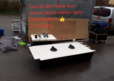 Theo Frommlet - Fugentechnik Memmingen - Fliese mit über 1.70m