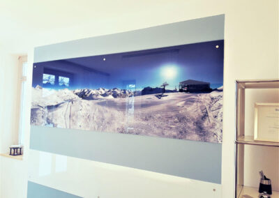 Theo Frommlet - Fugentechnik Memmingen - Glasttechnik im Sanitärbereich und Küchenbereich - Großes Bild auf Glasplatte