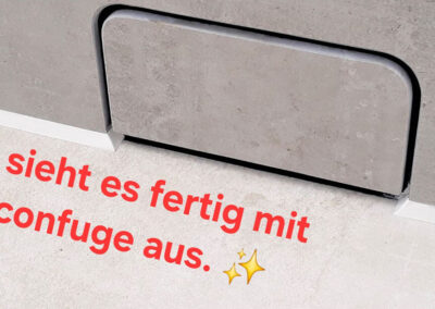 Theo Frommlet - Fugentechnik Memmingen - Musterdusche mit Siliconfuge