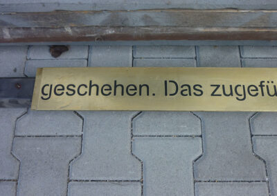 Theo Frommlet Fugentechnik Memmingen - Schrannenschrift