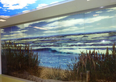 Theo Frommlet - Fugentechnik Memmingen - Spezialabdichtungen für Hygiene-Sensitivbereiche Glasbildwand OP in Hamburg