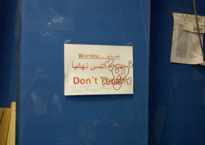 Theo Frommlet - Fugentechnik Memmingen - Spezialabdichtungen für Hygiene-Sensitivbereiche - Material micht anfassen